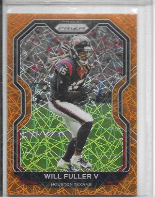 Will Fuller 2020 Prizm Prizms Orange Laser #77