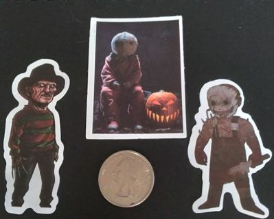 3 Variety Cartoon Horror stickers #3