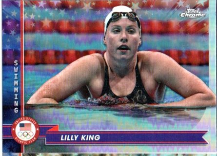 2024 Topps Chrome Olympics Lilly King Refractor #143