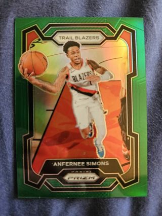 2023-24 Panini Prizm Green Prizm Anfernee Simons