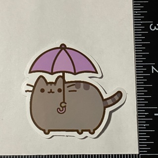 Pusheen Kawaii cat umbrella large sticker decal NEW 