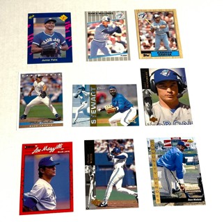 Stewart,White,Winfield,Timlin,Feliz- Blue Jays- 9 Card Lot