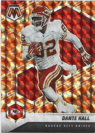 2021 MOSAIC DANTE HALL ORANGE PRIZM REFRACTOR CARD