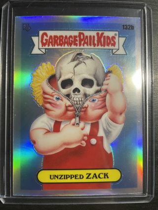 2021 Garbage Pail Kids Chrome Series 4 Refractor #132b Unzipped ZACK