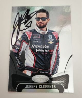 Nascar Jeremy Clements autographed card