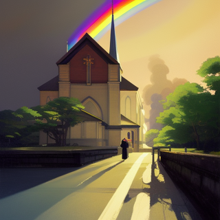 Listia Digital Collectible: Rainbow over my church