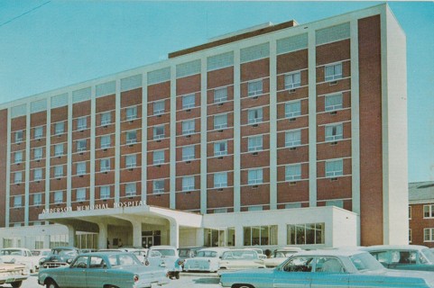 Vintage Unused Postcard: e: Anderson Memorial Hospital, Anderson, SC