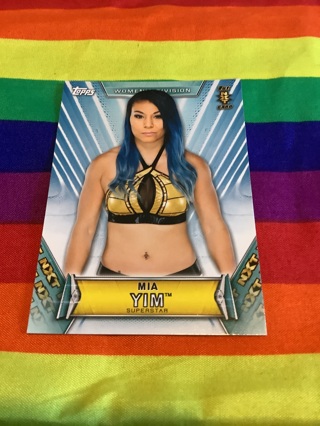 WWE 2019 Topps Women’s Division Collectible Wrestling Card #44 Mia Yim