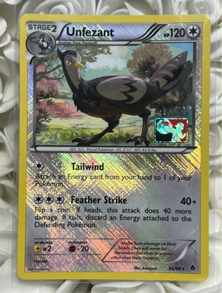 Pokémon TCG Unfezant 82/98 Reverse Holo