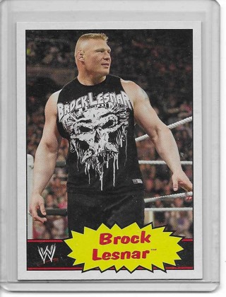 2012 Topps WWF/WWE Brock Lesnar Card #7 