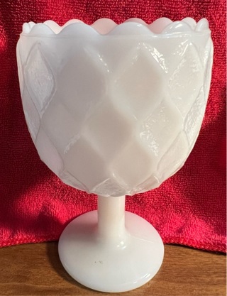 Milk Glass Goblet