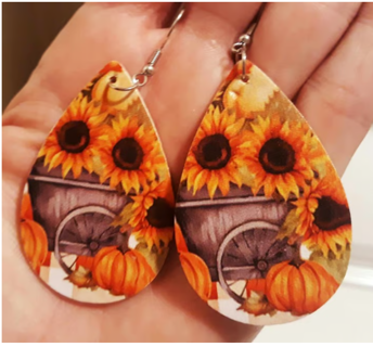 Fall Earrings - Sunflowers