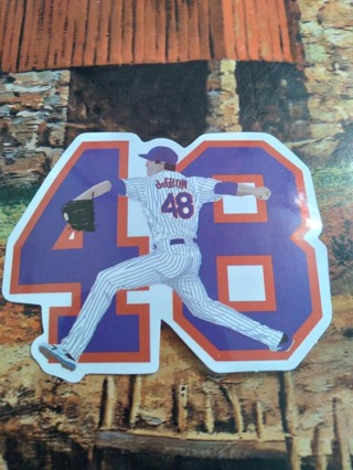 Baseball Sticker Jacob deGrom