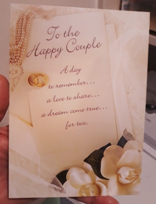 Happy Anniversary card w/Envelope - Happy Couple