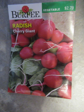 BURPEE Company ~RADISH~ NEW in package. 