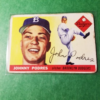 1958 - TOPPS LOW GRADE FILLERS - BASEBALL - CARD NO. 25 - JOHNNY PODRES - DODGERS