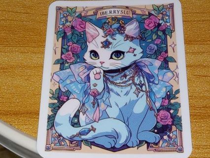 Cat one adorable vinyl lab top sticker no refunds regular mail high quality! Win 2 or more get bonus