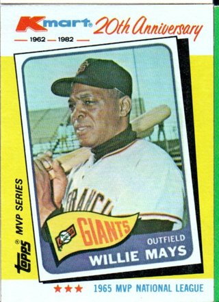 1982 Topps Kmart Willie Mays #8