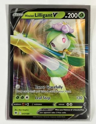 NM Ultra Rare Hisuian Lilligant V Pokemon card TCG SWSH