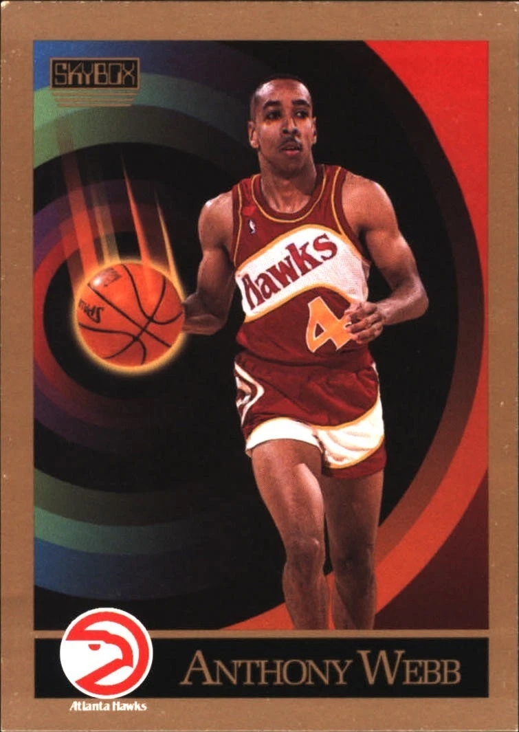 FREE: 1990-91 SkyBox Anthony Webb #10 Atlanta Hawks