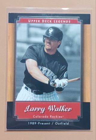 1996 UpperDeck Legends Larry Walker