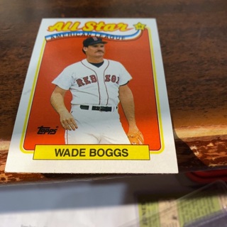 1989 topps all star Wade Boggs baseball card 