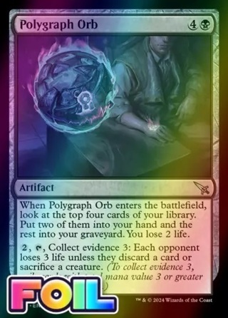 Polygraph Orb MKM MTG 99 FOIL UNCOMMON M/NM 