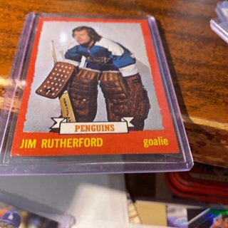 1973 topps Jim Rutherford hockey card 