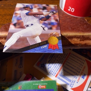 1993 leaf Sammy Sosa baseball card 