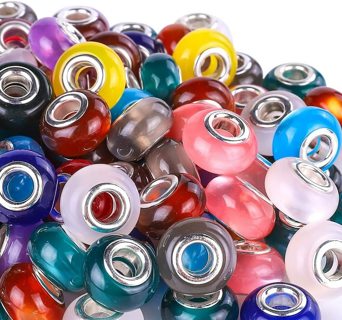 10pc Euro Mix Color Cats Eye Glass Beads Lot 7 (PLEASE READ DESCRIPTION)  (PLEASE READ DESCRIPTION) 