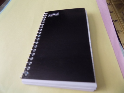 staples black small spiral notebook for your purse 6 x3