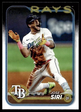 2024 Topps Series 2 Jose Siri #436 Tampa Bay Rays