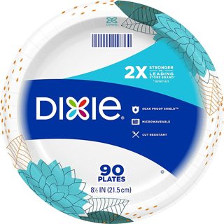 Dixie Paper Plates 90 Count