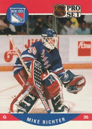 Tradingcard - NHL - 1990-91 Pro Set - #627 - Mike Richter RC - New York Rangers