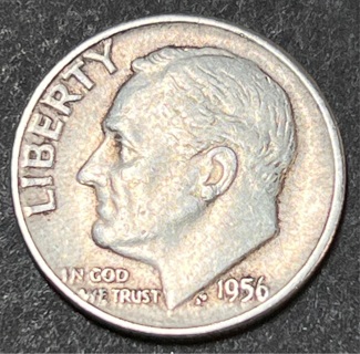 1956 SILVER ROSEVELT DIME