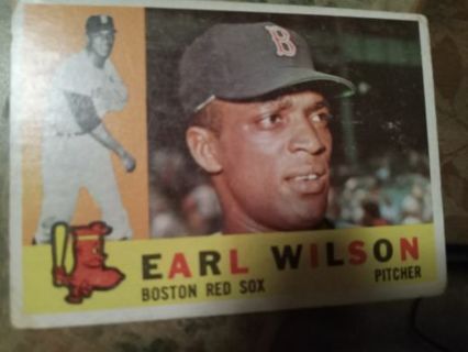 1960 T.C.G. EARL WILLIAMS BOSTON RED SOX BASEBALL CARD# 249