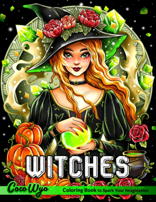 [NEW] Witches Coloring Book: Adults Coloring Book Features Witch Life, Witchcraft, Magical Potions