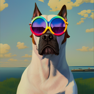 Listia Digital Collectible: Cool Dog At The Lake