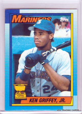 Ken Griffey, Jr., 1990 Topps Card #336, Seattle Mariners (EL4)