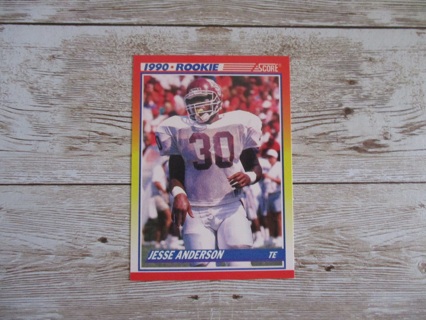 Score 1990 Jesse Anderson TE Rookie football trading card # 633