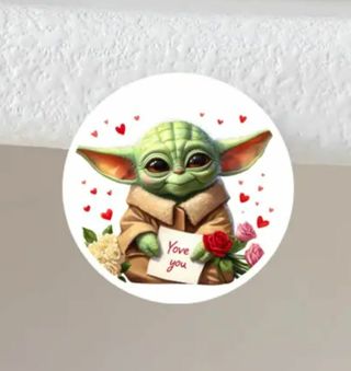 ↗️NEW⭕(8) 1" GROGU MANDALORIAN STICKERS!!⭕ CHRISTMAS DISNEY BABY YODA