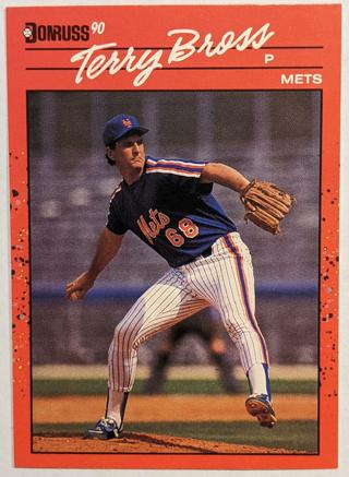 Terry Bross 1990 Donruss New York Mets