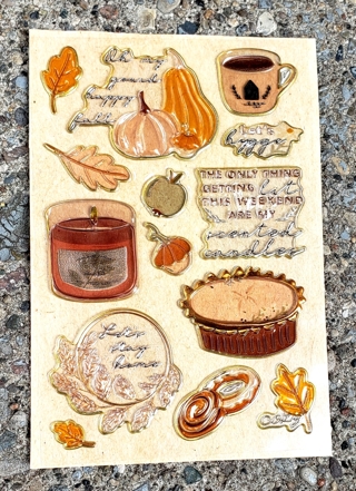 3 D FALL PLASTIC STICKERS STYLE 2