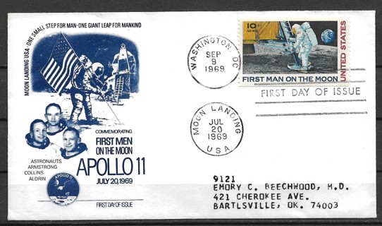 1969 ScC76 Apollo 11 FDC