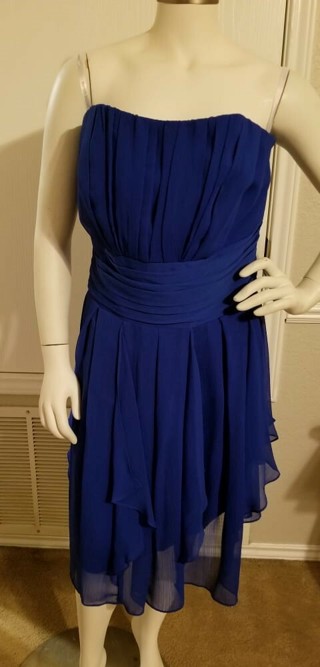 PARTY * PROM * WEDDING* STRAPLESS DRESS⭐ Size 16 ⭐DAVID's⭐ FREE SHPG