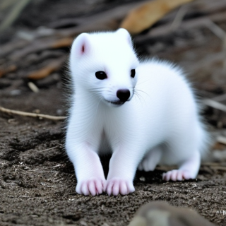 Listia Digital Collectible: Baby Arctic Weasel