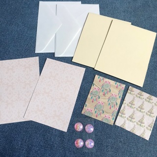 2 Beginners Kits for Small Cards with Envelopes, Free Mail