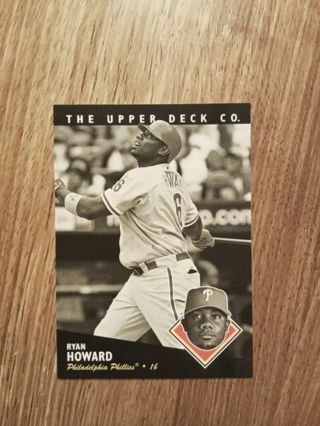 Upperdeck- Ryan Howard