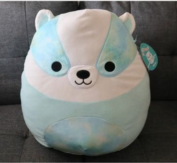 16" Inch Large Squishmallows Banks the Blue Badger ( Brand New with tag) Plush