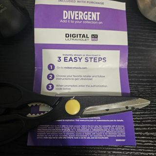 Divergent Ultraviolet code from DVD